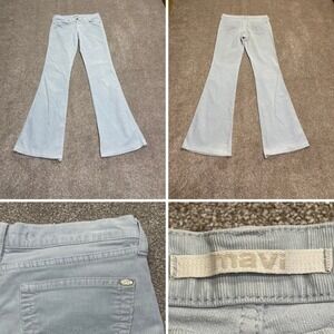 Mavi womens corduroy Marie flare sexy jeans sz 28x33 light wash retro Y2K